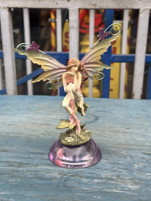 Fantasy Fairy Statue used with Butterfly and Light-Up Base