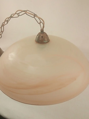 Φωτιστικό οροφής μεταχειρισμένο από γυαλί, διάμετρος 39εκ.