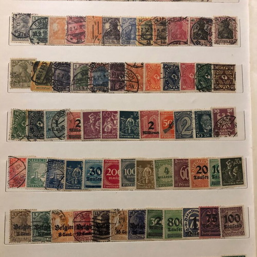 Stamp collection like new, Belgium, Austria and Reich sets