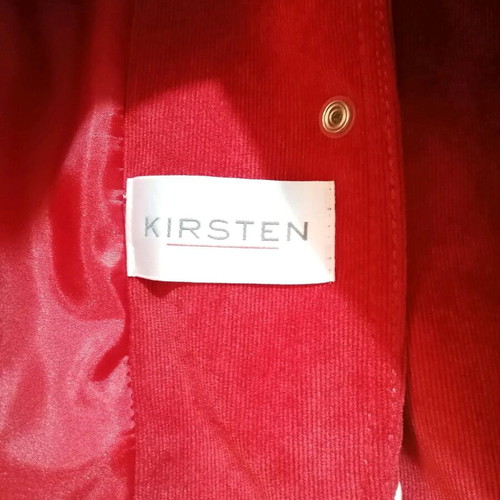 Kirsten blazer red fine corduroy size L like new