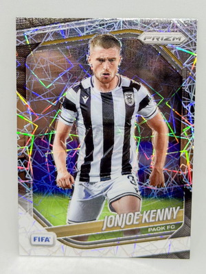Panini FIFA Prizm 2025/26 Jonjoe Kenny #47 PAOK Lazer Prizm Parallel new
