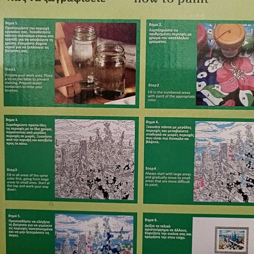 DIY painting canvas new with numbered pieces 40x50