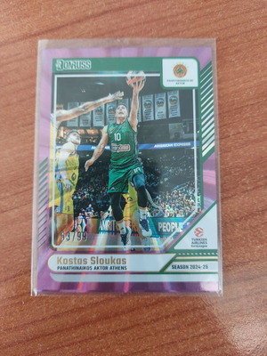2024-25 Panini Donruss Euroleague Kostas Sloukas Purple Collectible Card like new