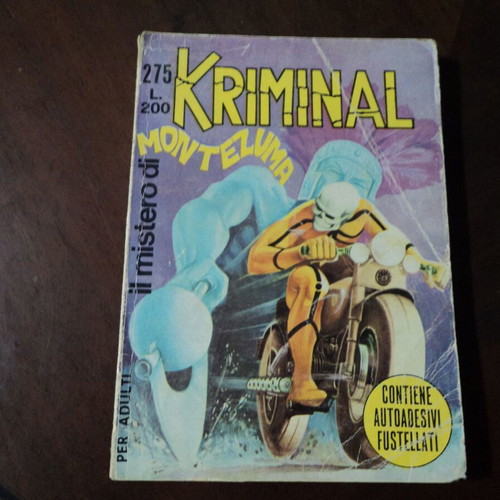 Kriminal Italian 1970 used with its stickers