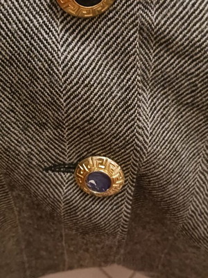 Versace wool jacket used, missing buttons