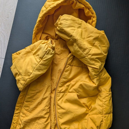 Zara baby jacket used, 12-18 months, bright yellow