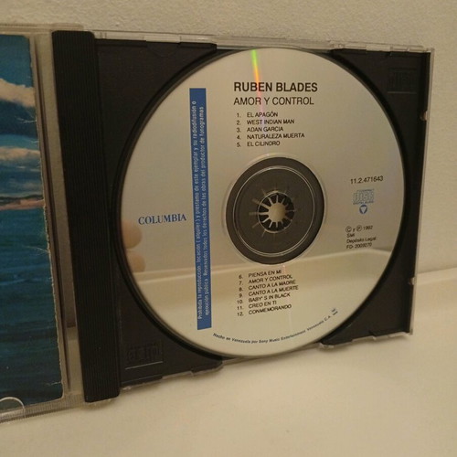 Rubén Blades Con Son Del Solar Amor Y Control CD used, Latin