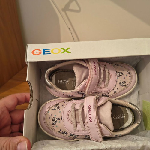 Geox sneakers used, unicorn design No 25 light pink