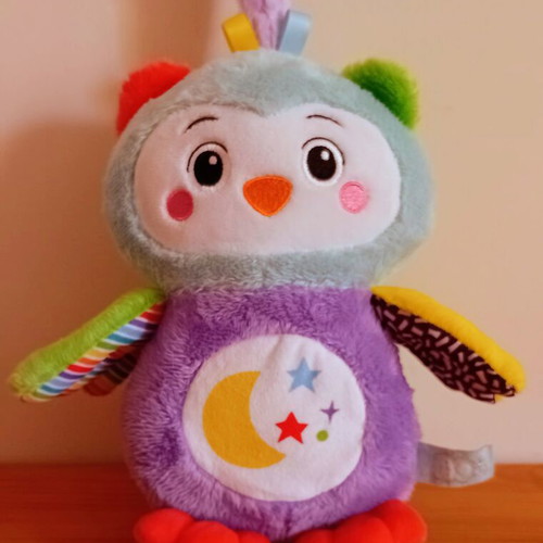 Baby Clementoni Plush Sleep Owl with Light like new for 0+ months