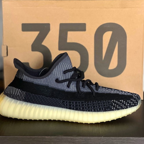 Adidas Yeezy Boost 350 V2 Carbon sneakers, size EU 45