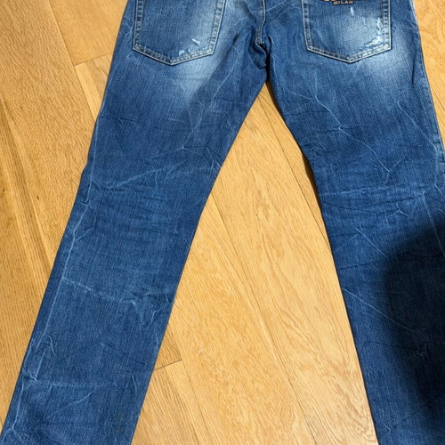 Dsquared and Diesel men's jeans used, size L, blue, set of two