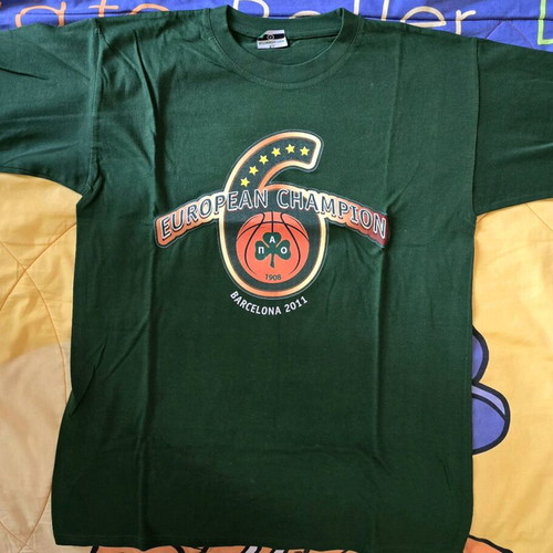 Collectible Panathinaikos shirt for the sixth Euroleague victory in Barcelona in 2011