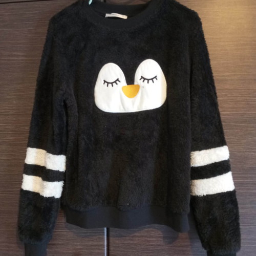Fur black Terranova blouse like new