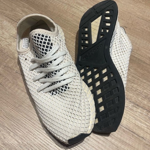 Adidas mesh athletic shoes like new, size 40, beige unisex