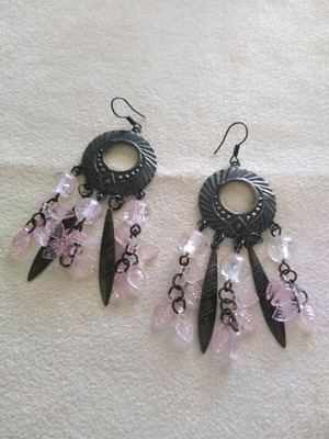 Handmade earrings used