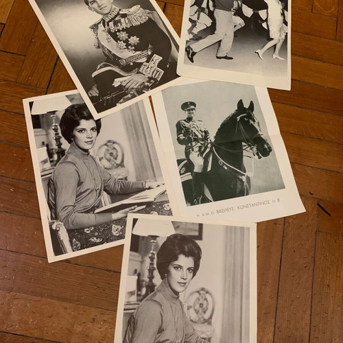 Konstantinos Anna Maria 1974 commemorative prints used, pack