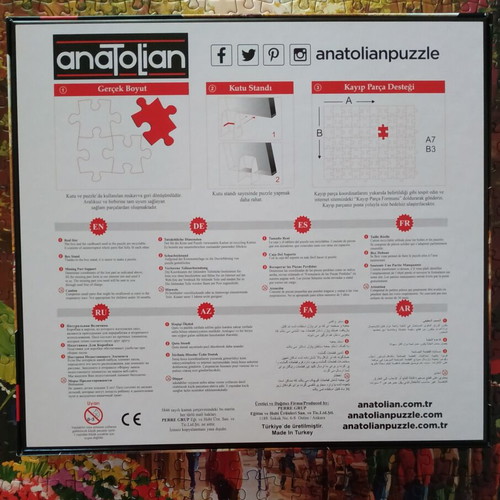 Anatolian puzzle 500 pieces like new with stand