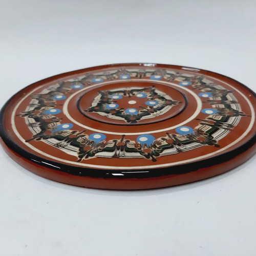 Bulgarian vintage ceramic plate like new, 20 cm, handpainted