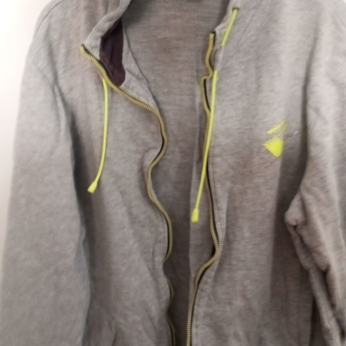 Lotto hoodie jacket, grey and green, sizes M and L