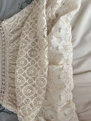 Lace dress in ecru color boho style like new, size S