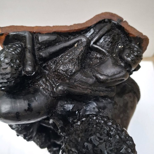 Carved decorative item like new 30x18 cm