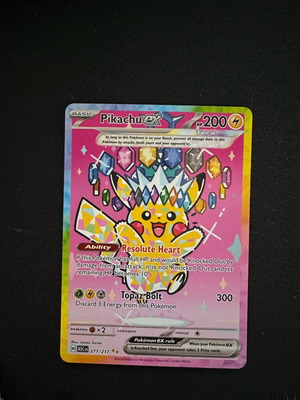 Pikachu EX 277ASC Pokemon TCG card new