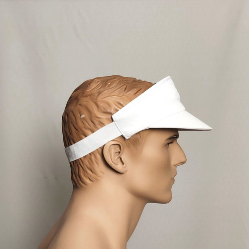 Set of 2 professional white work caps 100% cotton unisex Livardas BRING 00814 new