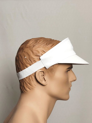 Set of 2 professional white work caps 100% cotton unisex Livardas BRING 00814 new