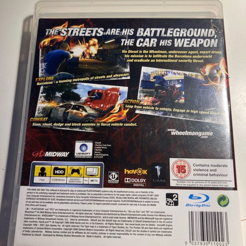 Wheelman for PS3 used