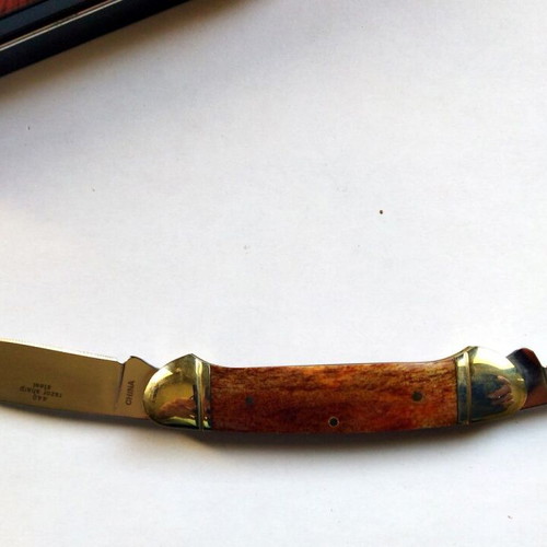 Rough Rider Canoe Rifleman Range Bone Knife New, Collectible with Two Blades 2010