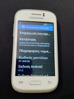 Samsung Galaxy Young GT-S6310N used, rooted, white
