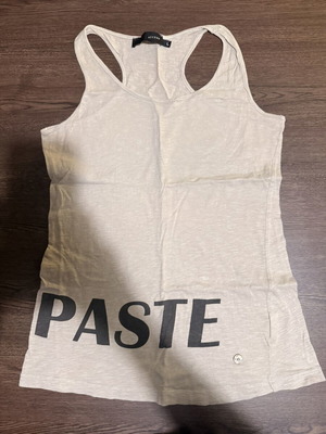 Access women's beige PASTE racerback tank top size L