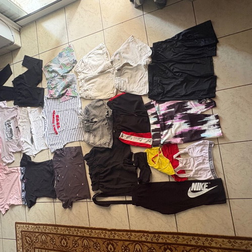 Girls' clothing bundle 23 pcs, Zara, Bershka, multicolored, ages 11-14