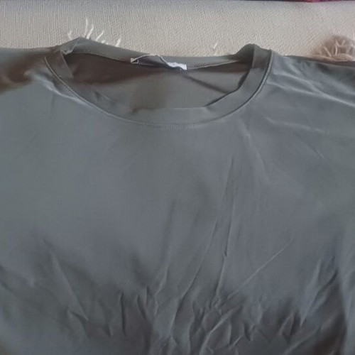Women's green short-sleeve blouse used, size large