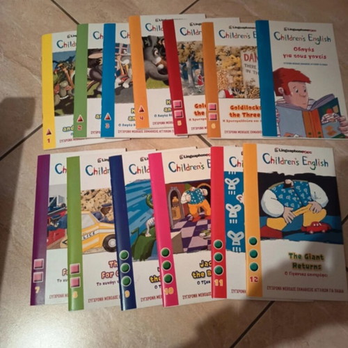 English learning books for children, set of 12 with CDs