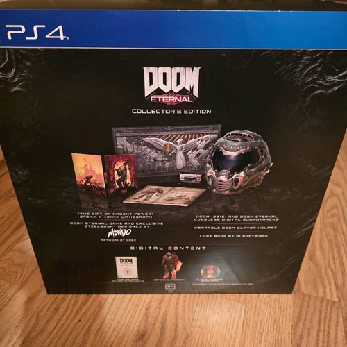 Doom Eternal Collector's Edition PS4 like new with wearable helmet