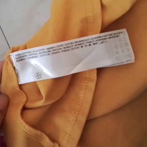 Mango long cotton dress XL new, orange