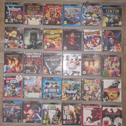 PlayStation 1, 2, 3 and Dreamcast games collection