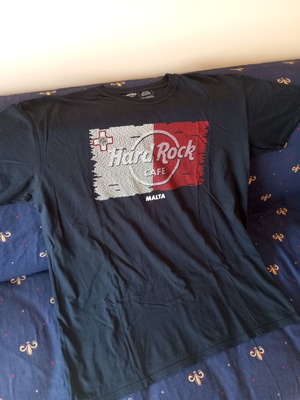 Hard Rock Cafe Malta T-shirt like new, size XXL, dark blue