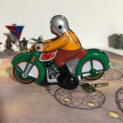 Motorcycle Tin Toy MS275 used with key