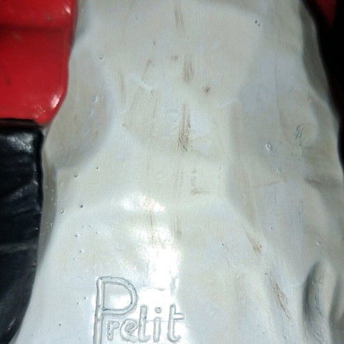 Pelit Plastik 70s gnome used, 35 cm tall, hand-painted