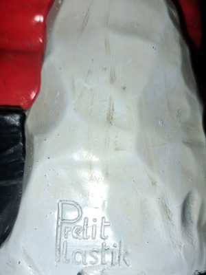 Pelit Plastik 70s gnome used, 35 cm tall, hand-painted