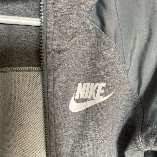 Nike hoodie L teen like new, grey