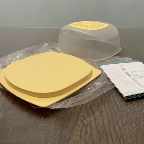 Tupperware smart cheese mini cheese keeper, yellow