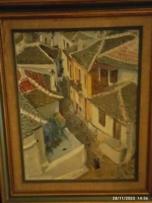 Mikis Matsakis oil painting used, signed and dated