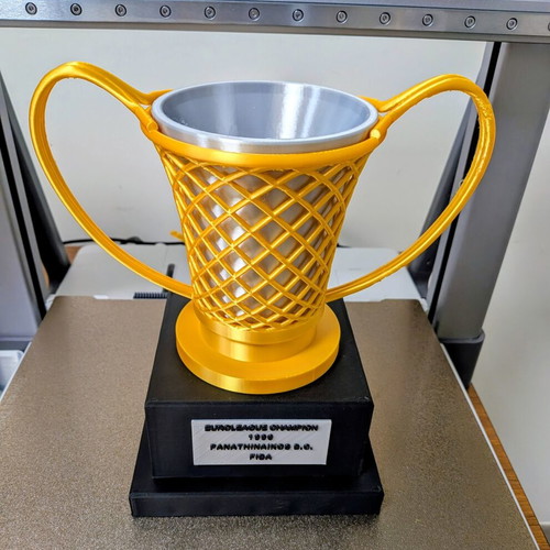 Euroleague 1996 Panathinaikos BC collectible trophy