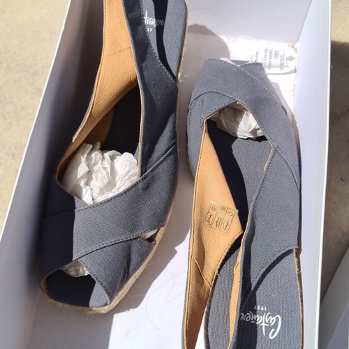 Castaner Platform Sandals Size 40 New Gray