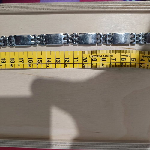 Men's stainless steel handcuff bracelet like new