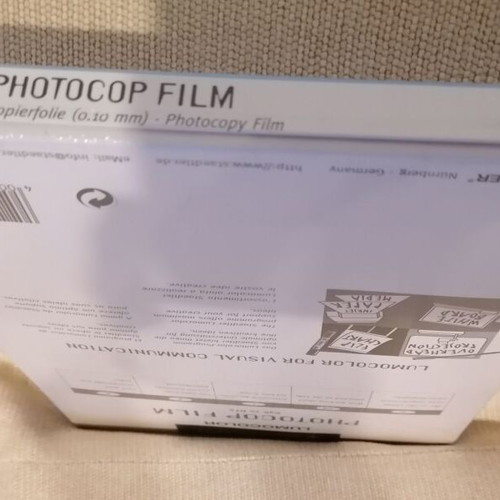Staedtler Lumocolor Photocopy Film A4 new, sealed pack 100 pcs