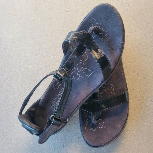 Camper patent leather sandals used, size 37, black